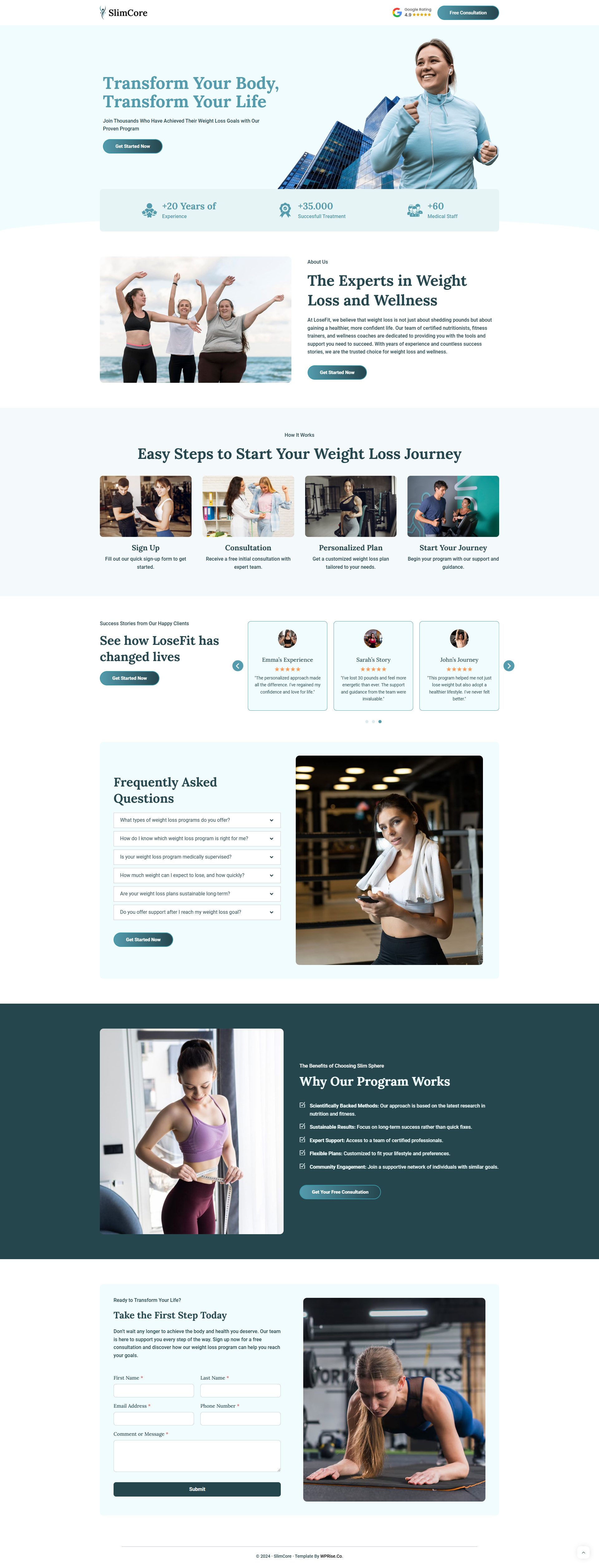 SlimCore – Weight Loss Landing Page lose weight weight lose weight loss weight loss landing page weight loss website weightloss weightloss landing page