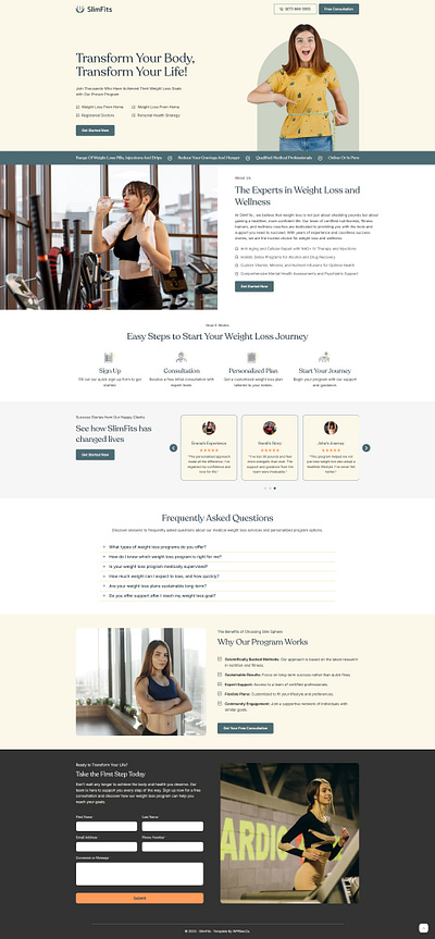 SlimFits – Weight Loss Landing Page lose weight weight lose weight loss weight loss landing page weight loss website weightloss weightloss landing page