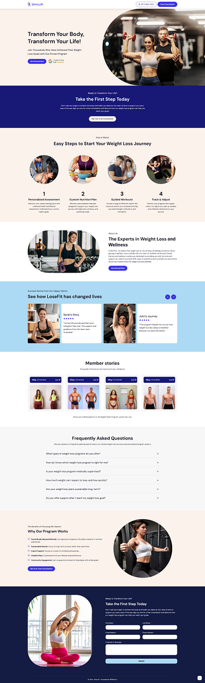 SlimLoft – Weight Loss Landing Page lose weight weight lose weight loss weight loss landing page weight loss website weightloss weightloss landing page