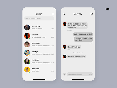 Direct Messaging - Daily UI 013 daily ui