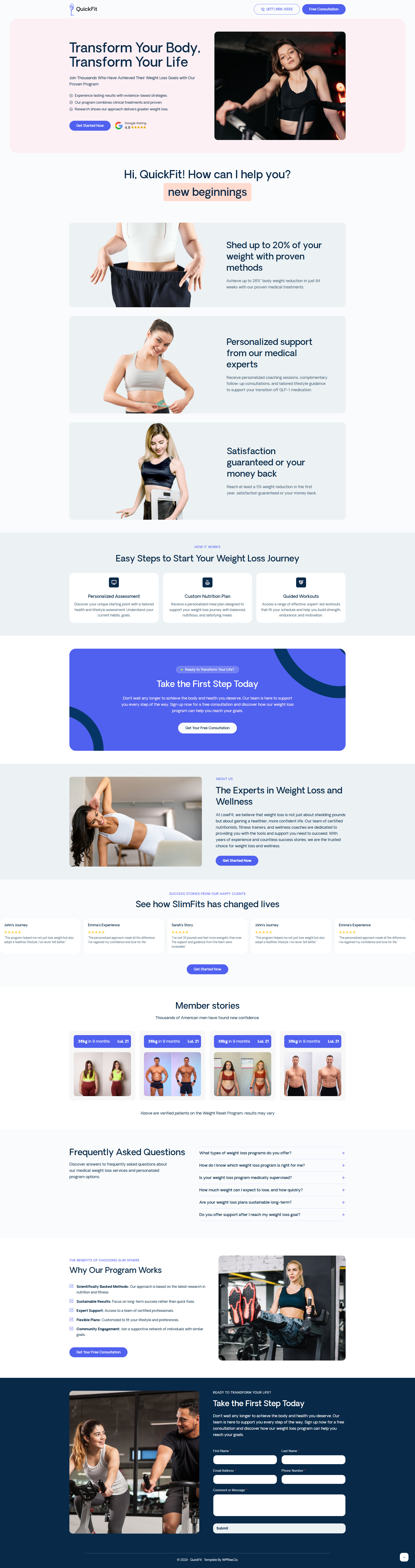 QuickFit – Weight Loss Landing Page lose weight weight lose weight loss weight loss landing page weight loss website weightloss weightloss landing page
