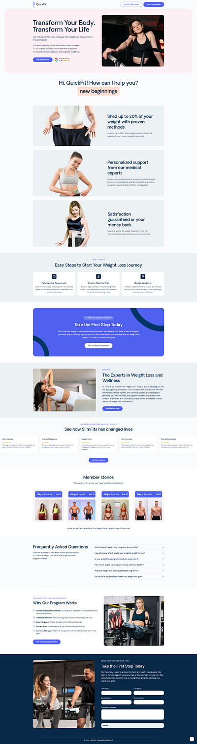 QuickFit – Weight Loss Landing Page lose weight weight lose weight loss weight loss landing page weight loss website weightloss weightloss landing page