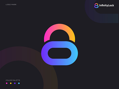 InfinityLock branding logo icon design abstract app app logo best logo brand identity branding business business logo design graphic design logo logo design modern popular logo securitylogo website logo