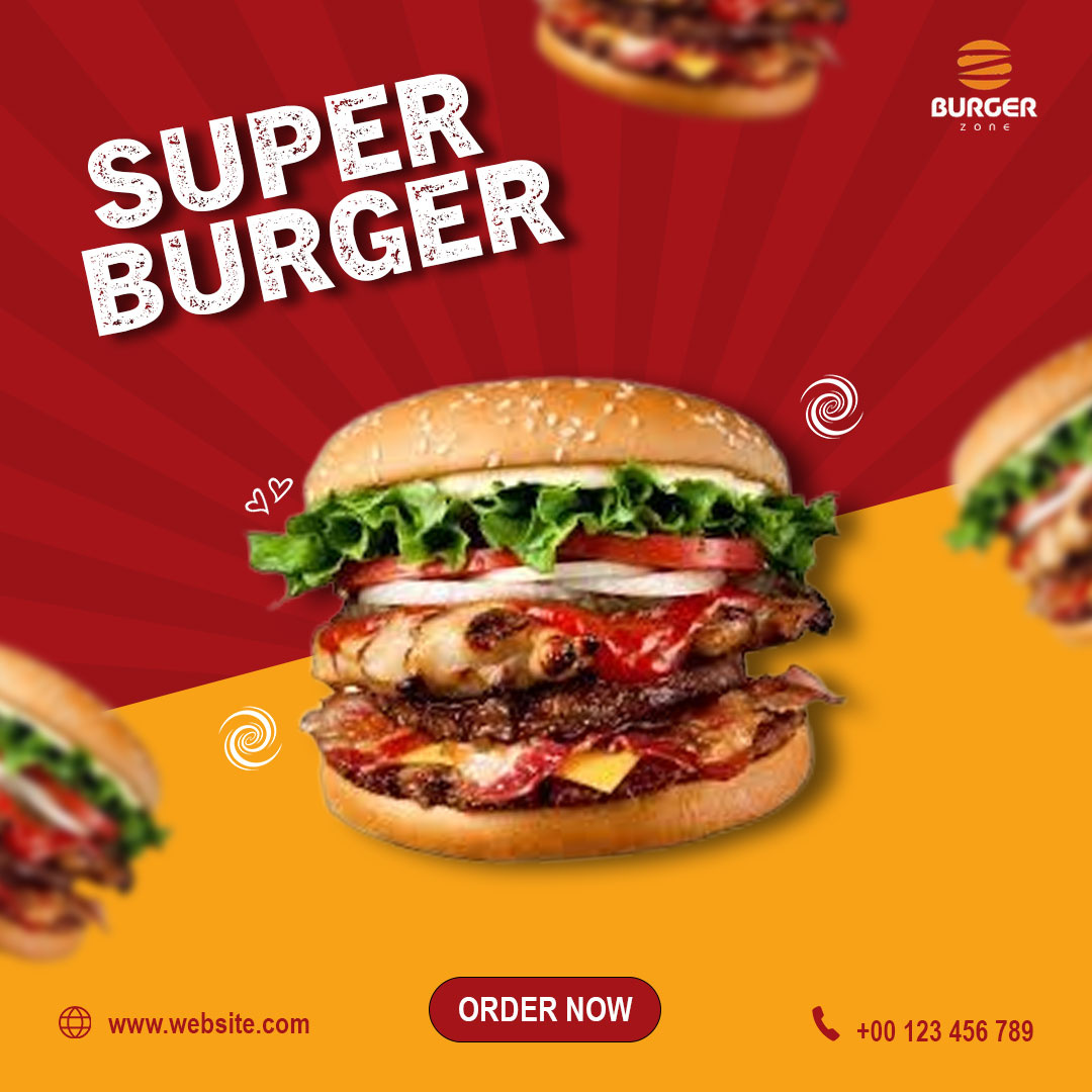 Social Media Food Post 1 advertising burger food food post graphic design graphic designer instagram post post post design social media social media post