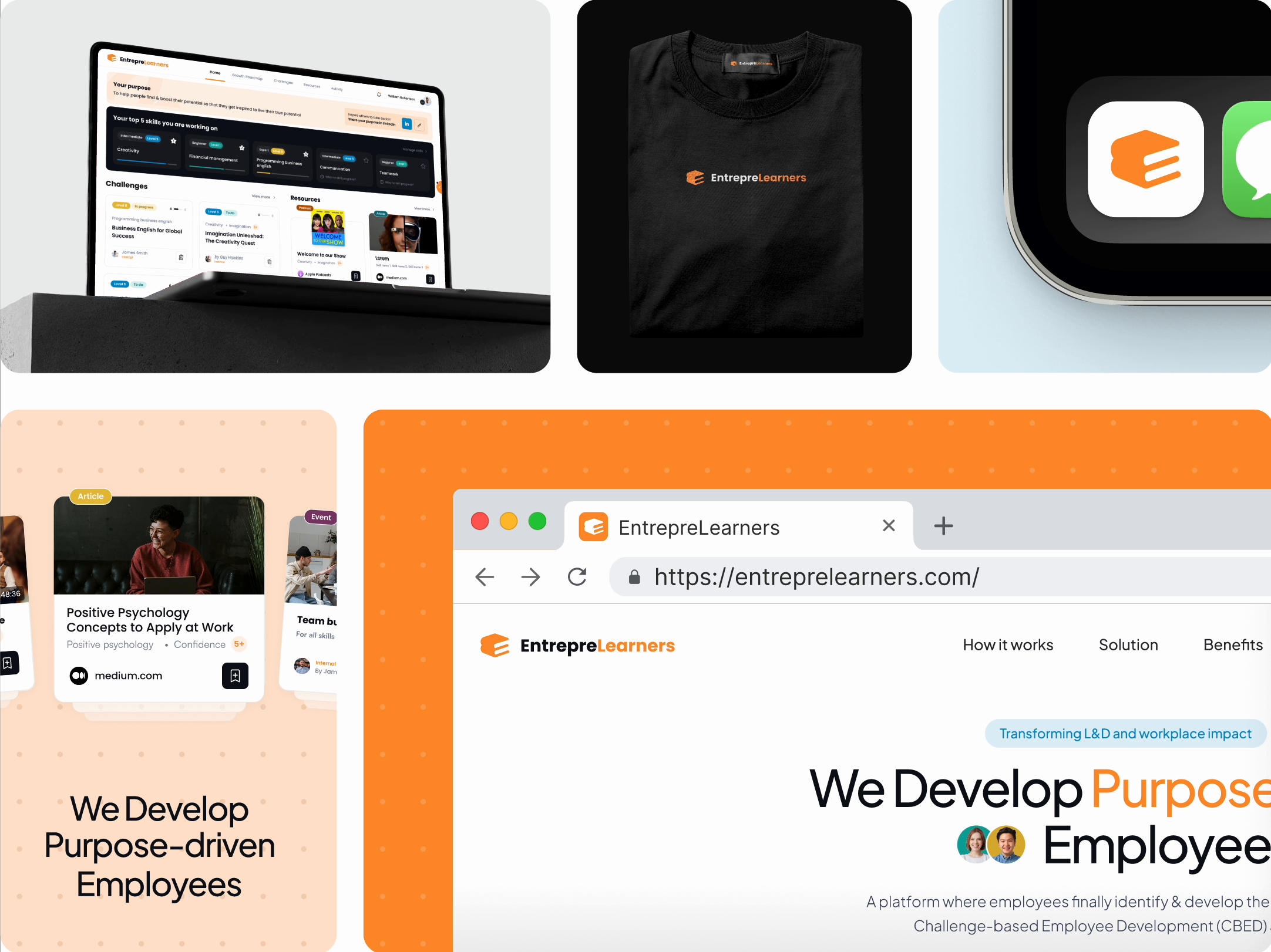 Example of HR managment SaaS platform | Logo & Branding