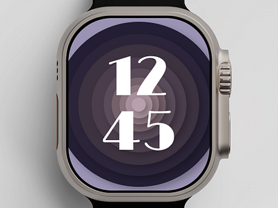 Apple Watch Face UI Design 3d animation apple branding face graphic design logo motion graphics time ui ultra watch face watch