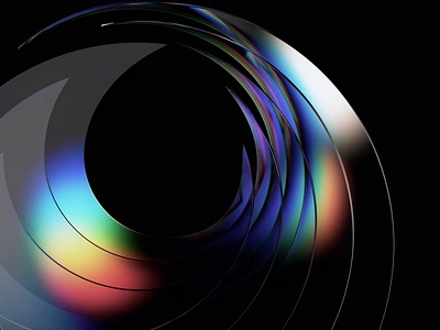 Endless animation 3d abstract animation background blender branding colorful cover design elegant endless glass iridescent loop looping minimalist motion graphics render shape template