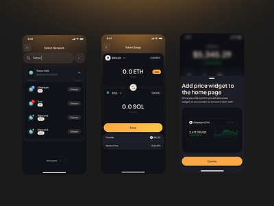 Crypto Wallet App bitcoin blockchain btc crypto crypto currency crypto trading crypto wallet dapp defi dex eth ethereum protocol solana swap trading wallet