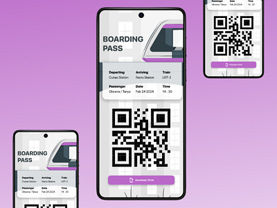 Daily Challenge 24 - Boarding Pass boarding pass challenge024 dailyui mobile