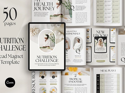 Nutrition Lead Magnet Challenge detox plan detox program ebook template ebook template canva nutrition nutrition coach nutrition coaching nutrition ebook nutrition lead magnet nutrition lead magnet challenge nutrition magazine nutrition plan nutritionist recipe book recipe book template recipe ebook