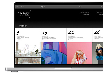 Le Refuge - Events Schedule Website branding design framer graphic design ui web webdesign webflow website