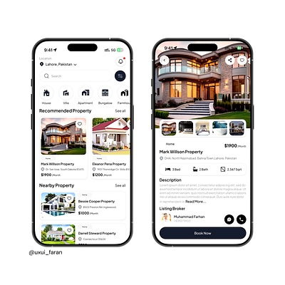 Real Estate Mobile App Design appdesign creativedesign designthinking mobileappui realestateapp realestatedesign realestatesolutions uiuxdesign uxinspiration