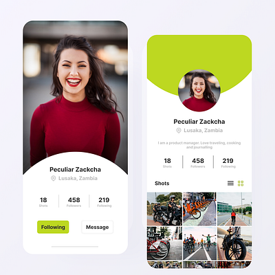 Daily UI Day 006: User Profile dailyui ui user profile