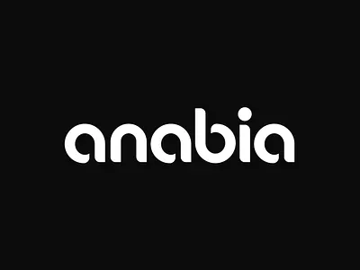 Anabia Logo anabia branding clean design font logo logotype minimal sleek typography wordmark