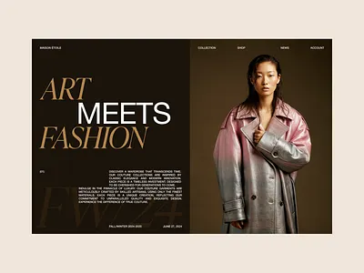 Maison Étoile – Hero Section art direction clean design fashion fashiondesigner hero minimal typography ui uidesign ux uxdesign web website