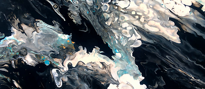 Paint Pouring in a Digital Age acrylic after effects digital experimental paint pour series traditional art