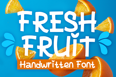 Fresh Fruit Font cartoon comic design display font font font design graphic graphic design hand drawn font hand drawn type hand lettering handwritten headline lettering logotype text type design typeface typeface design typography