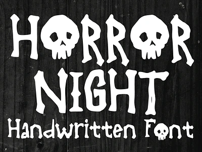 Horror Night Font cartoon comic design display font font font design graphic graphic design hand drawn font hand drawn type hand lettering handwritten headline lettering logotype text type design typeface typeface design typography