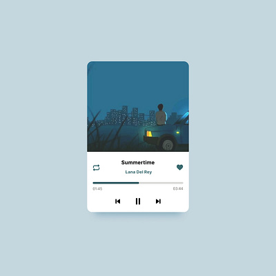 MUSIC PLAYER app design figma graphic design ui ux