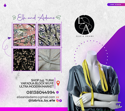 fashion flyer design (tailor) graphic design