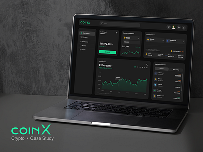 CoinX - Crypto Dashboard ui