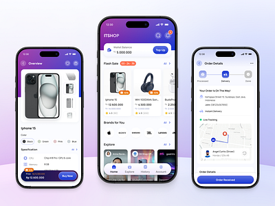 "ITSHOP" E-Commerce App Design e commerce mobile app ui