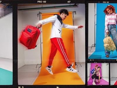 JanSport Pick Your Vibe Campaigns animation art direction backpacks campaign concepting graphic design jansport lifestyle model photography product photography vibe video