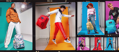 JanSport Pick Your Vibe Campaigns animation art direction backpacks campaign concepting graphic design jansport lifestyle model photography product photography vibe video