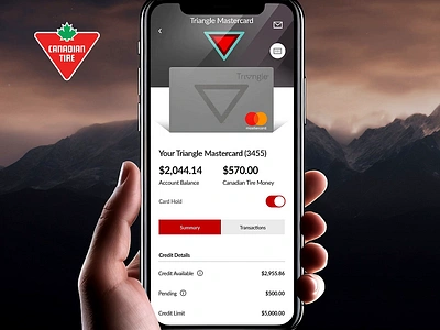 Canadian Tire Triangle Mastercard animation branding graphic design motion graphics ui