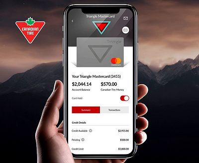 Canadian Tire Triangle Mastercard animation branding graphic design motion graphics ui