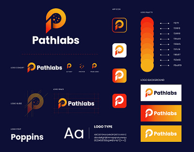 Pathlabs logo design 3d brand brand design brand identity branding design graphic design logo logo design logo designer logos pathlabs tanzina akter tanzinaart