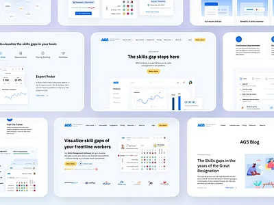 AG5 Web Design ai app design clean ui figma inspiration interactive design project uiux web design