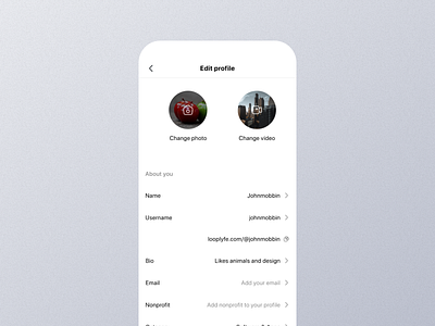 Edit Profile Mobile App Ui app design edit profile edit profile app edit profile dashboard edit profile design edit profile details edit profile experience edit profile interface edit profile mobile edit profile option edit profile page edit profile screen edit profile setting edit profile ui edit profile view edit profile widget mobile screen ui