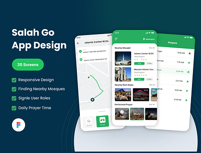 Namaz App Design islamic motion graphics ui ux