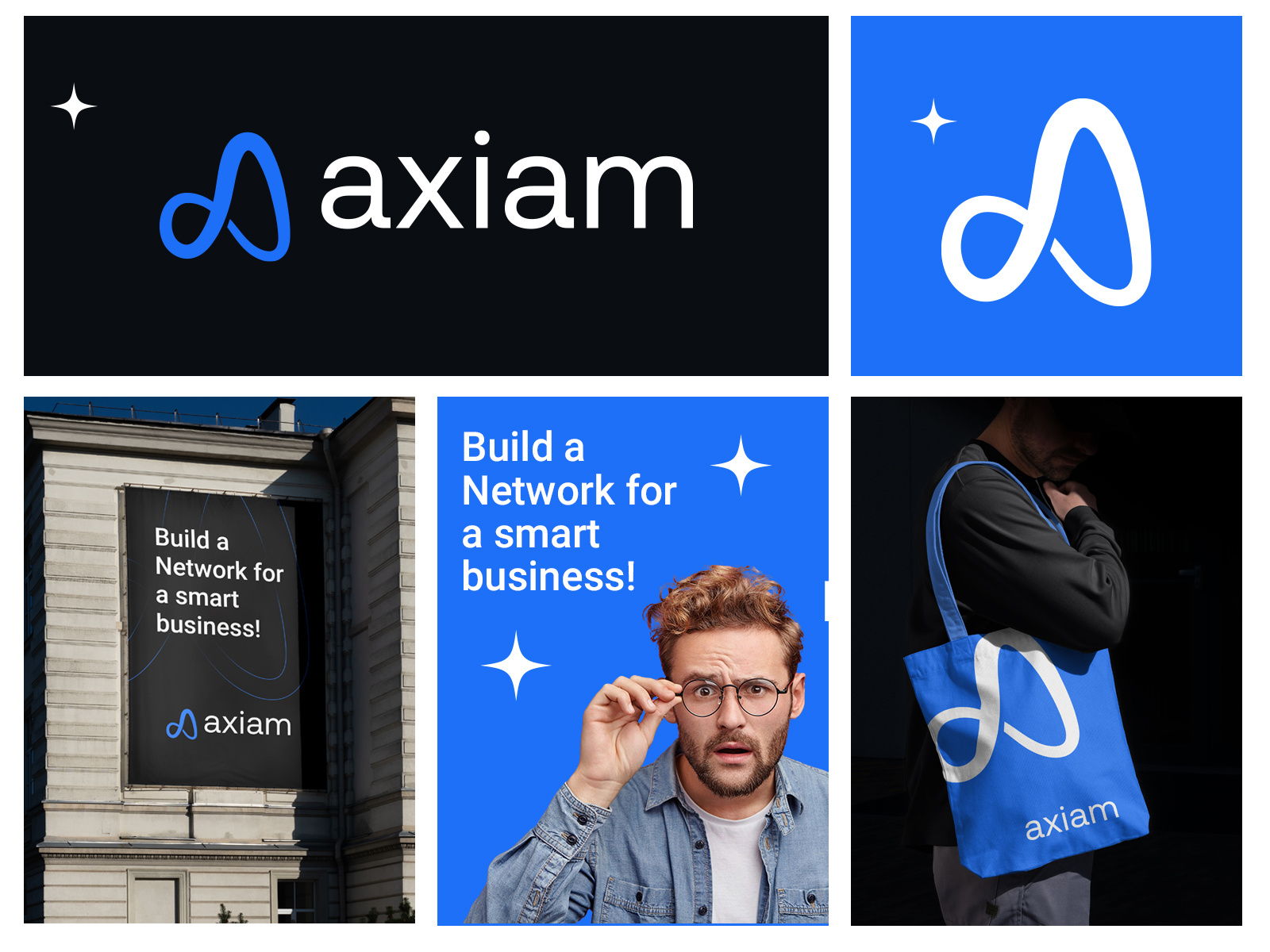 logo design, axiam logo, simple logo, creative agency by Jisan Branding ...