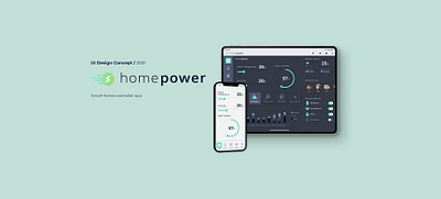 Home power- Smart-home controller app ui