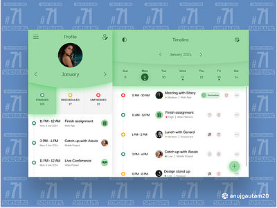 Daily UI Challenge #071: Scheduling 🗓️🎯 app creativity dailyui dailyui challenge dailyui071 dailyui71 design graphic design illustration interactive scheduling trending ui ui design usablity userflow ux ux design web page