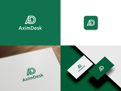 AximDesk logo/ AD logo a ad ad logo brand brand identity branding business logo company logo d design icon identity letter mark logo logo design logos technology