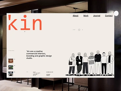 'kin website clean design landing page layout minimal vietnam web design website