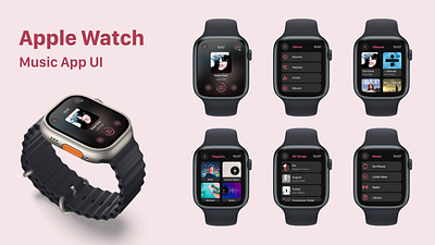 Apple Watch (Music App UI)