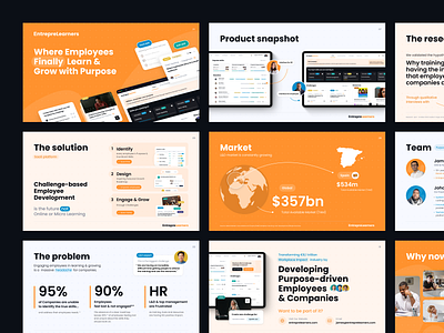 EdTech Saas platform: HR tool for employees' development branding clean design edtech hr hr managment logo mobile platfrom product saas tool ui user flow ux web app