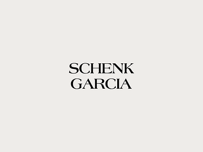 Schenk Garcia brand identity brand branding design graphic design illustration logo typography