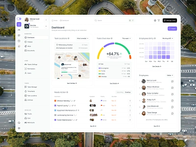 Time Tracking and Task Management Dashboard admin panel dashboard dashboard design minimal modern task management time tracking ui ui design ui designer uiux user interface ux design web design website