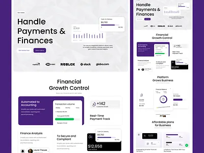SAAS Landing page design animation design graphic design landingpage ui ux webdesign