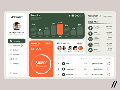 Spending Tracker Web Platform app design dashboard design finance finance app fintech homepage interface landing page navigation product design tarcking app track transaction ui ux web web ui website