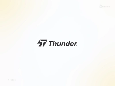 THUNDER bolt logo branding design flash flash logo graphic design illustration letter t logo lighting logo spark strike t letter logo t logo thunder thunder logo thunderbolt tlogo typography ui