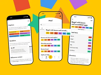 Popote Colors diet food product desing