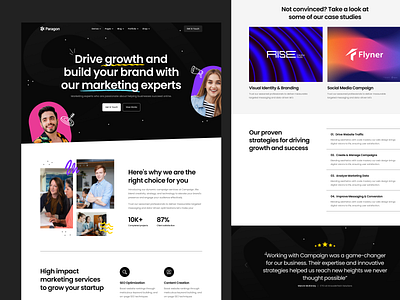 Marketing Agency Template agency branding business company digital agency digital markeitng landing page markeitng marketing agency seo ui website