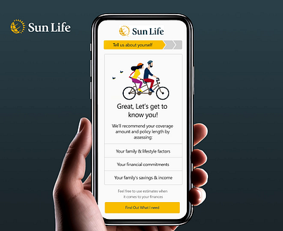 Sunlife Mobile App - Go Term Life animation app branding design graphic design illustration logo motion graphics typography ui ux vector web website