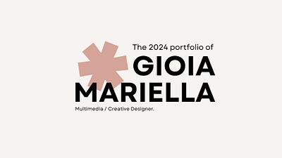 Gioia Mariella - Portfolio of a Multimedia and Creative Designer branding graphic design merchandise multimedia portfolio poster design